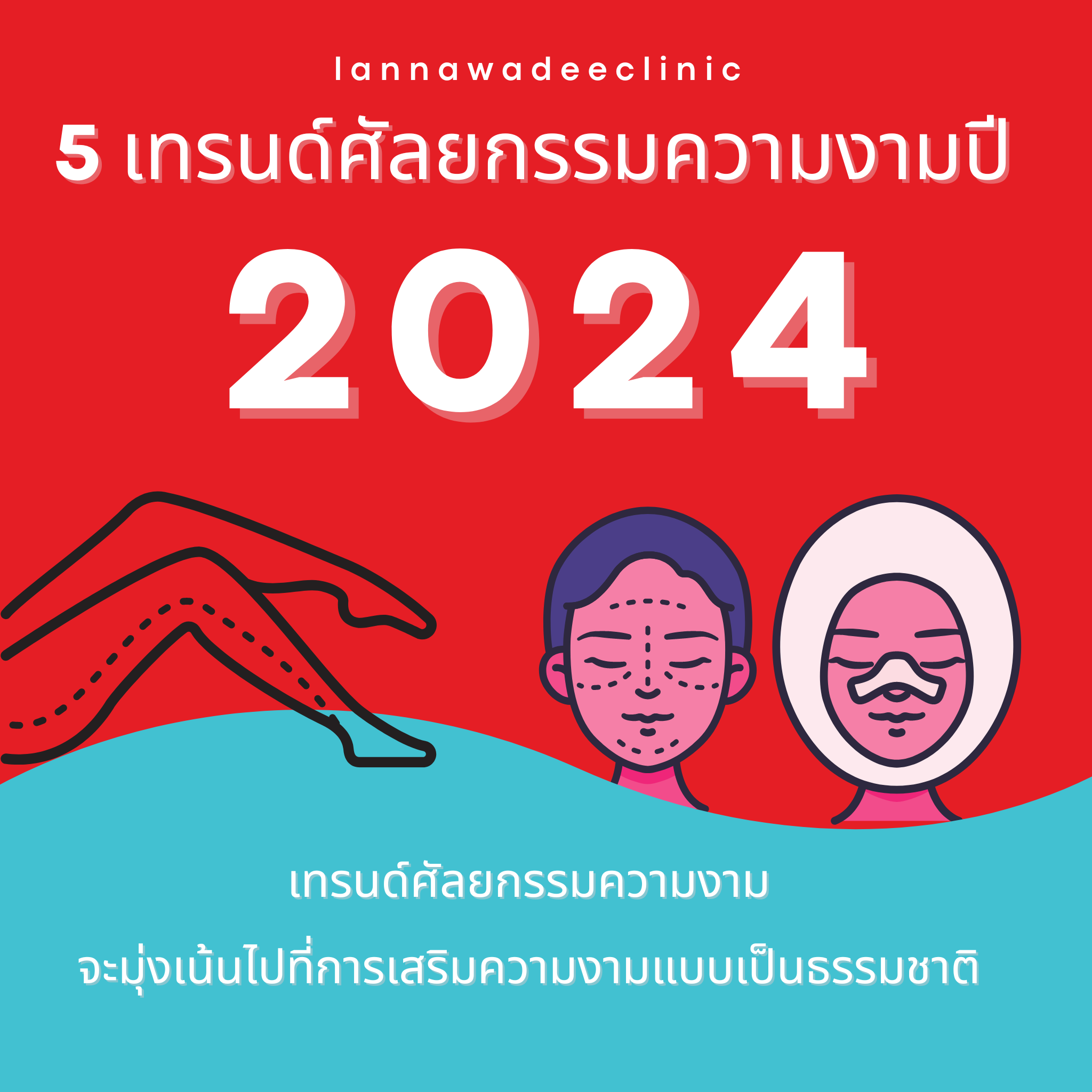 5 เทรนด์ศัลยกรรมความงามปี 2024